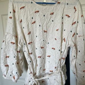 Motherhood Maternity Fox Blouse